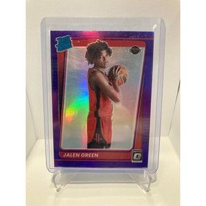 2021 Optic Rated Rookie Jalen Green Purple Border #159 Prizm